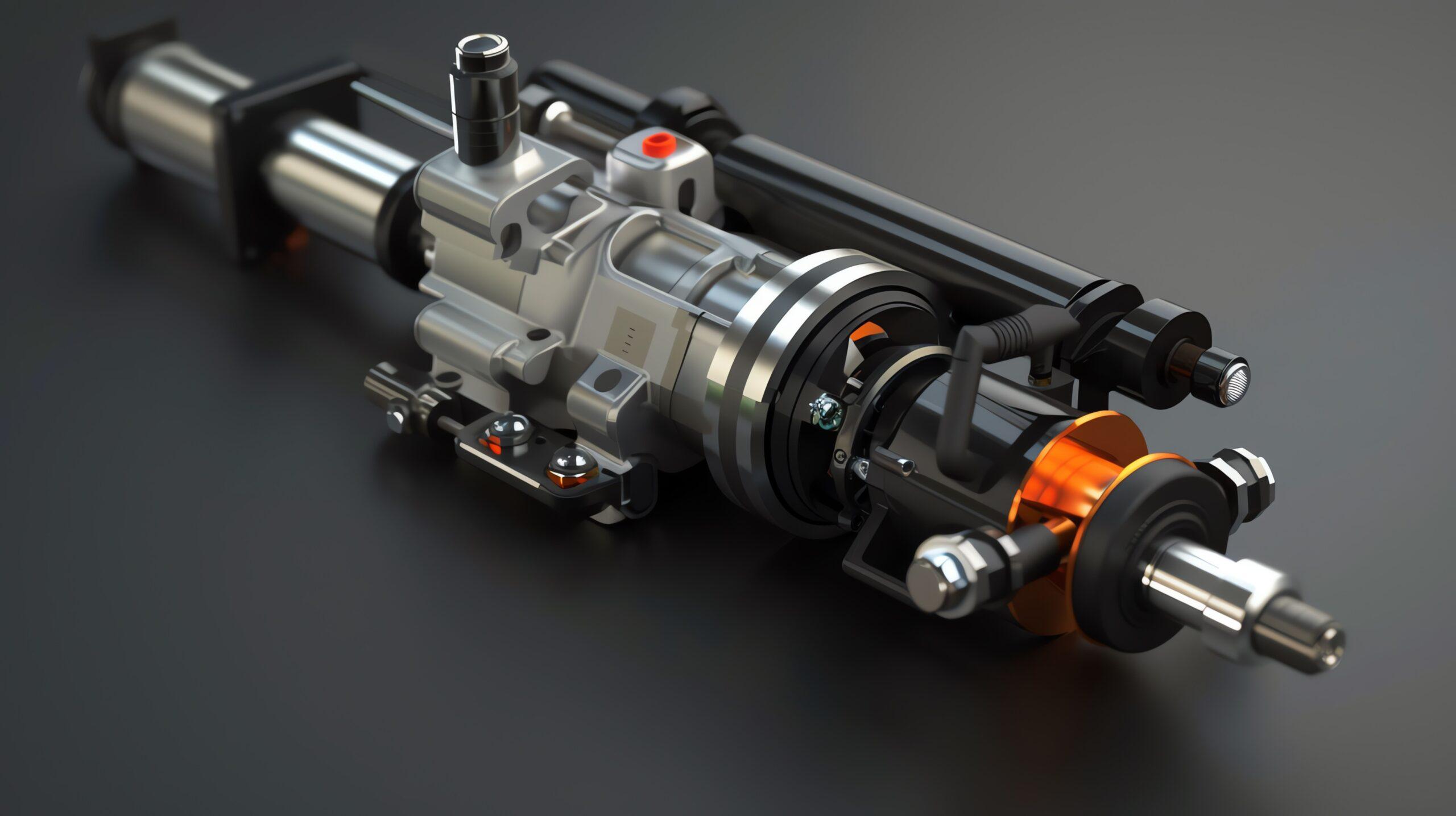 Technisches Bauteil mit Drucksensor zur präzisen Steuerung von Hydraulik